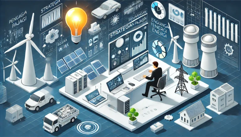 Tim profesional mengelola strategi pengurangan pajak melalui pengeluaran energi dengan teknologi ramah lingkungan