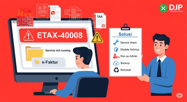 Penyebab dan Cara Atasi Error ETAX 40008